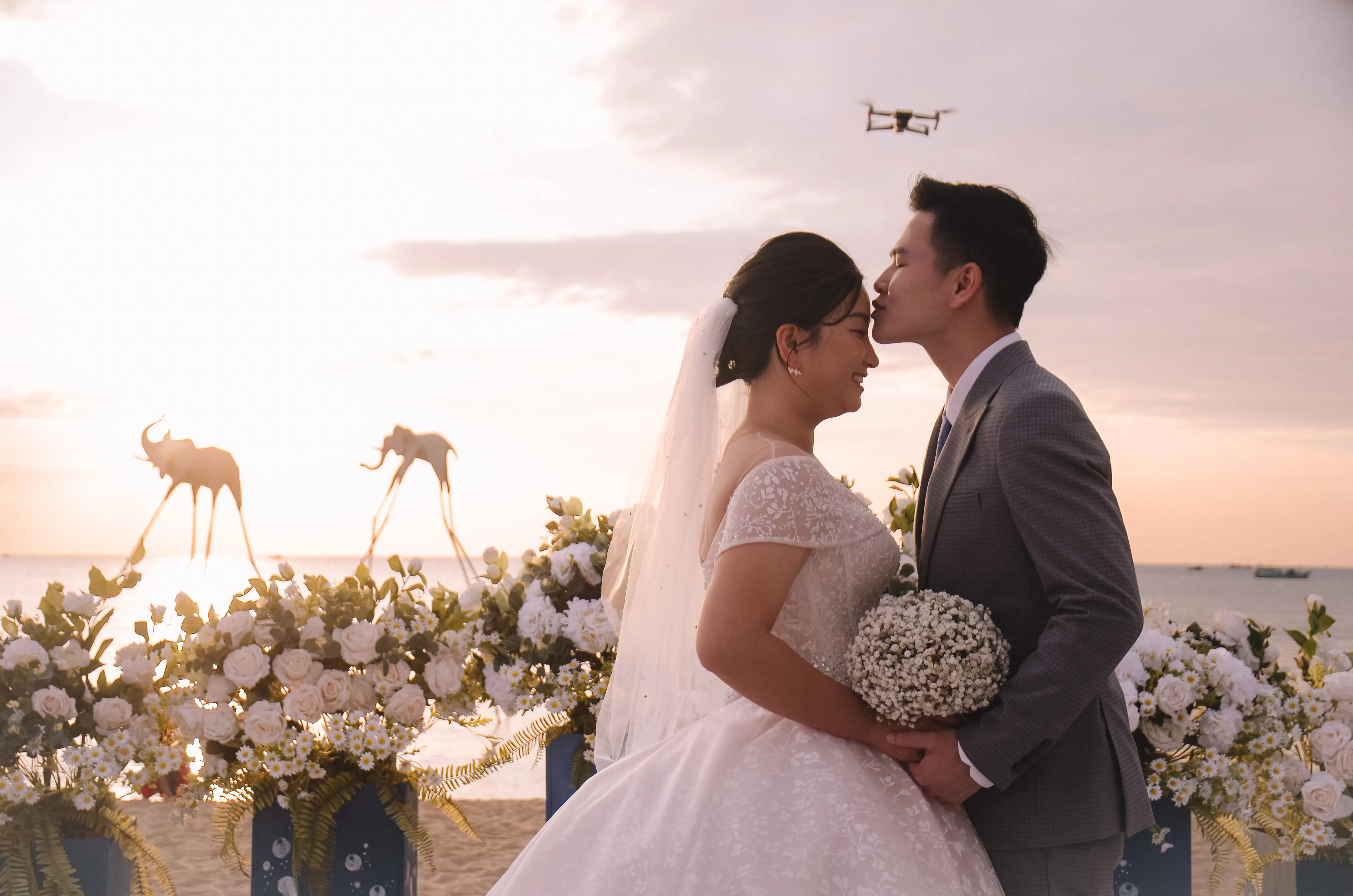 Outdoor wedding venue at Sunset Sanato